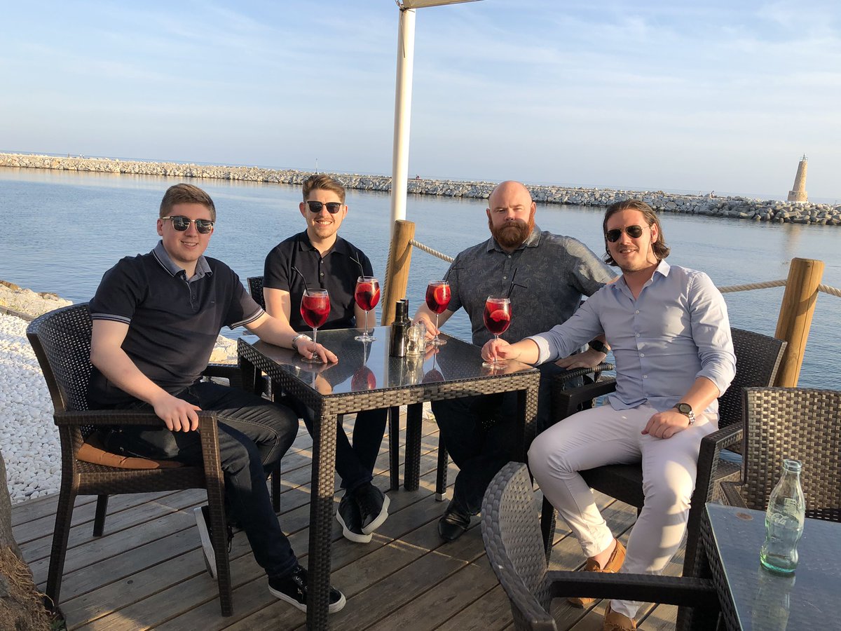 DannyMckeown2's tweet photo. Dealing with the lockdown in Spain πͺπΈ the only way scousers know how, drinking!! π· #coronavirus #Spain #lockdown #tinto #waitforthistoblowover https://t.co/eb14Rz8Tr3