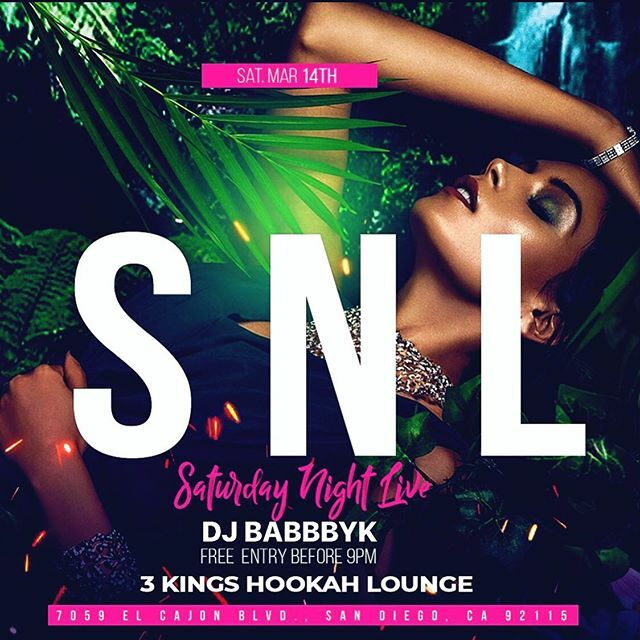 3KHLSD's tweet photo. #TONIGHT 2•14•20 #SATURDAYNIGHTLIVE with  @djbabbbyk___ starting at 9PM. Early arrival is strongly advised to ensure your entry due to our new max capacity. 
#NOTYOURORDINARYHOOKAHLOUNGE™️. https://t.co/5TKvcK1ebv https://t.co/VHPQdU58RW