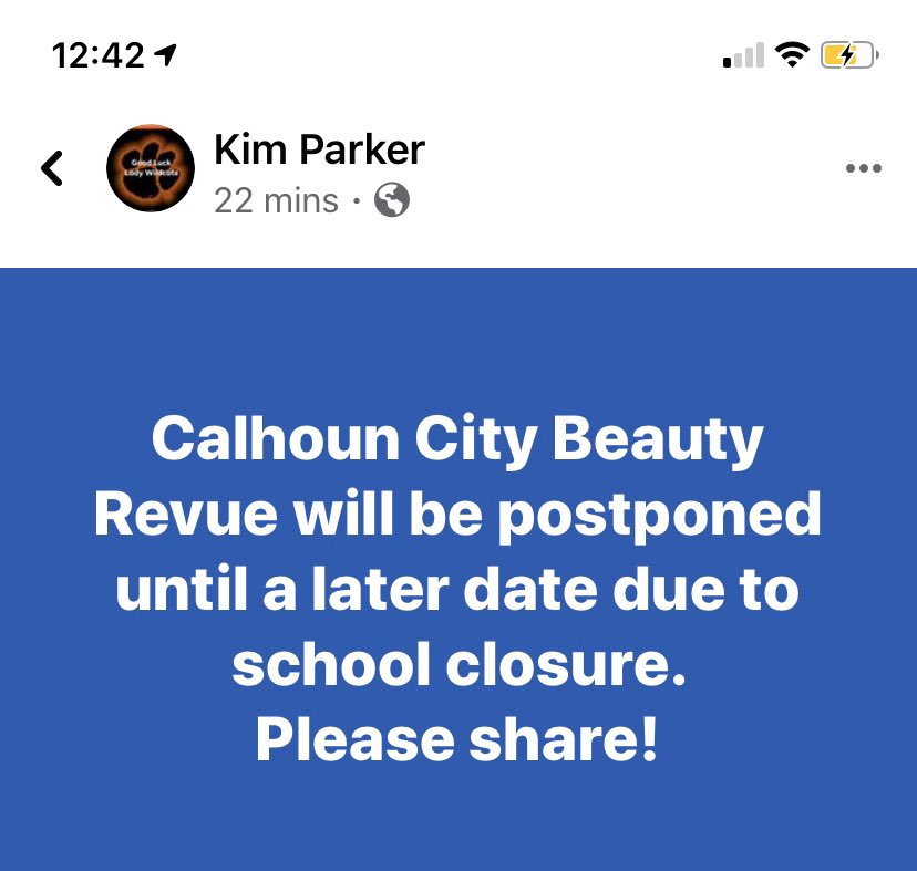 calhouncityhs's tweet photo. See message below from Mrs. Parker! https://t.co/nK7b5KiC89