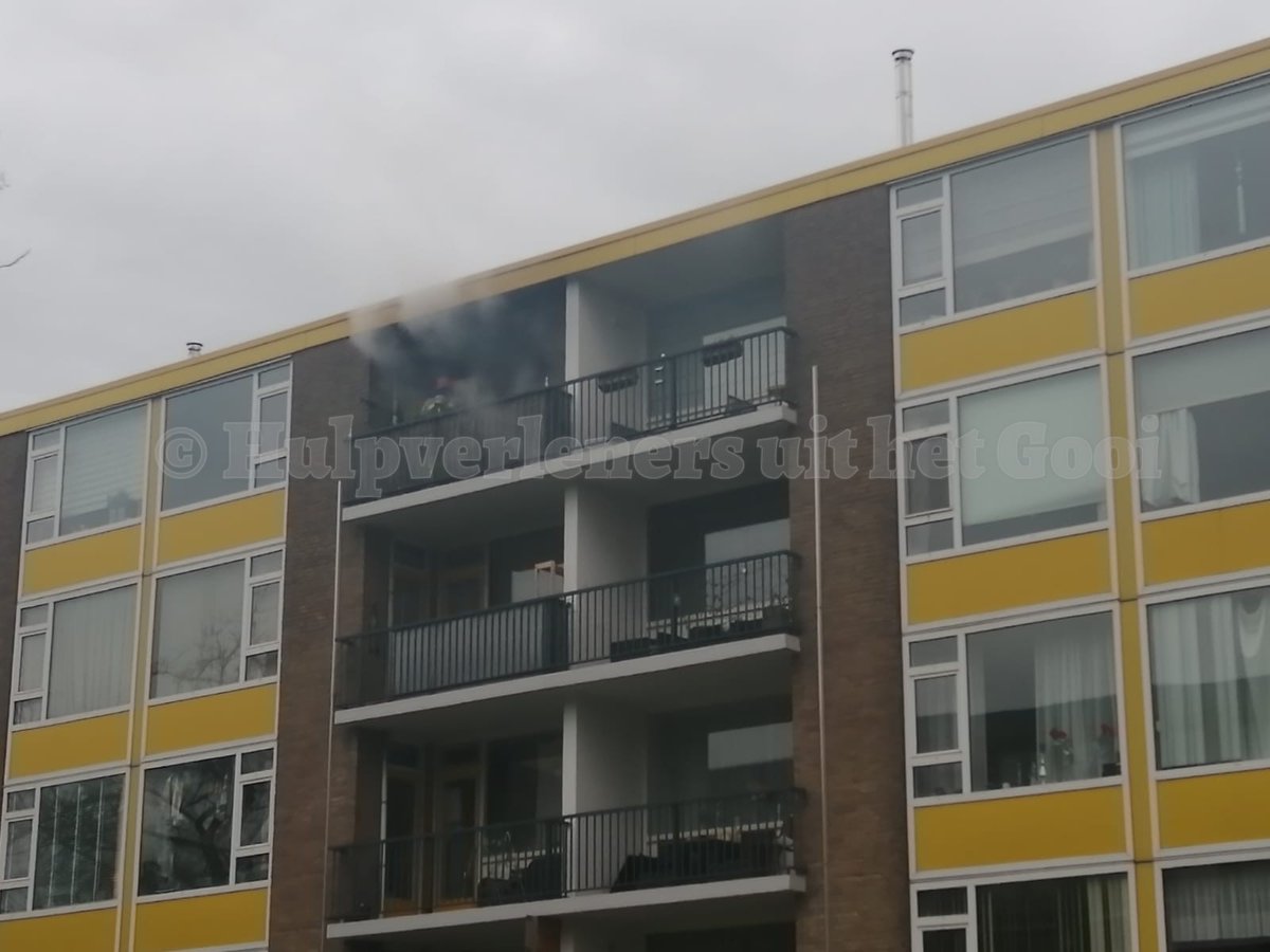 Melding brandweer Banckertlaan Hilversum