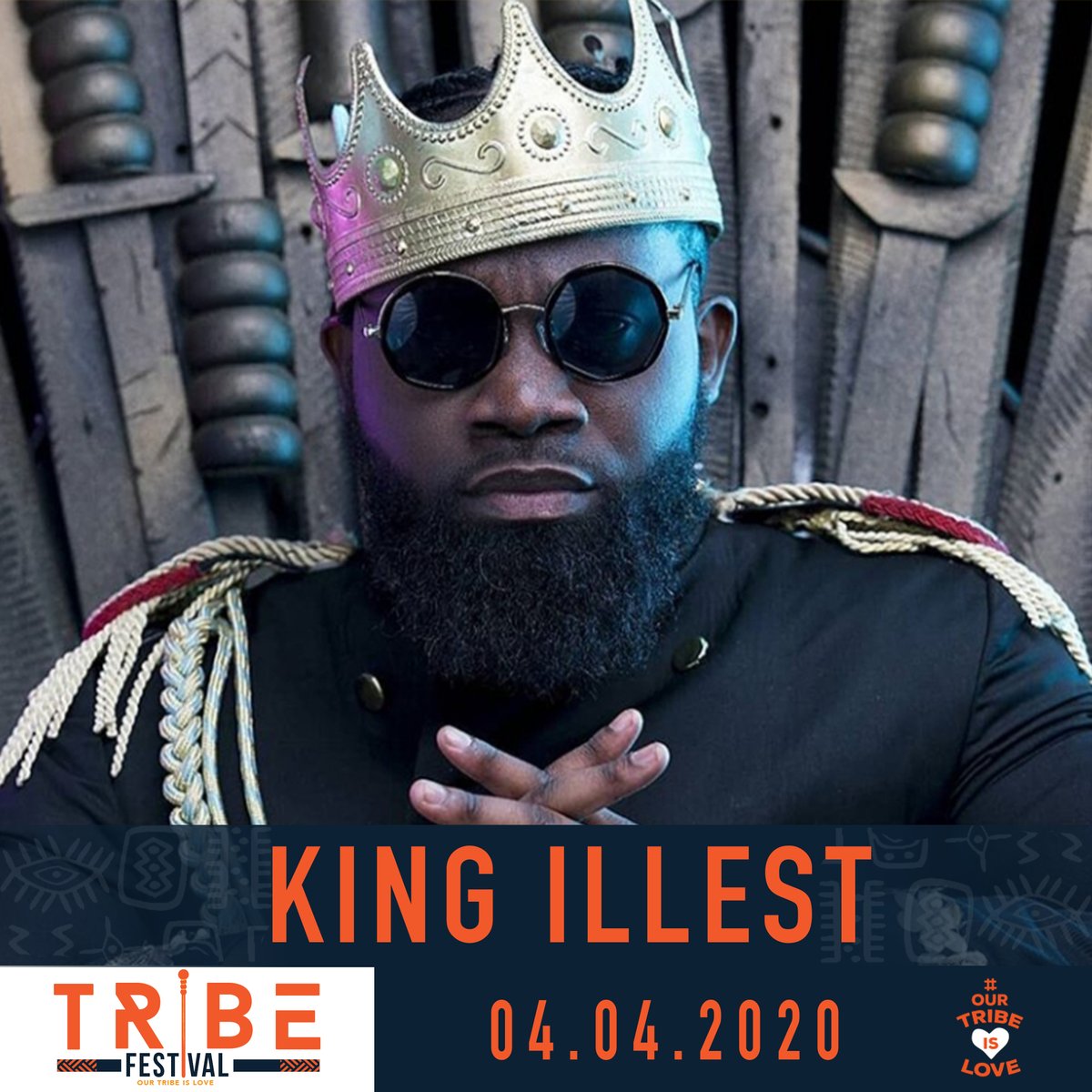 The King of the South is coming to our Tribe lands this year, All hail <a href="/1king_illest/">🌎MWAMI WAKU CUUNDU🌍</a>!  

#OurTribeIsLove
#TribeFest2020
#Lusaka #Zambia
#FoodForTheSoul
#LiveOutLoud