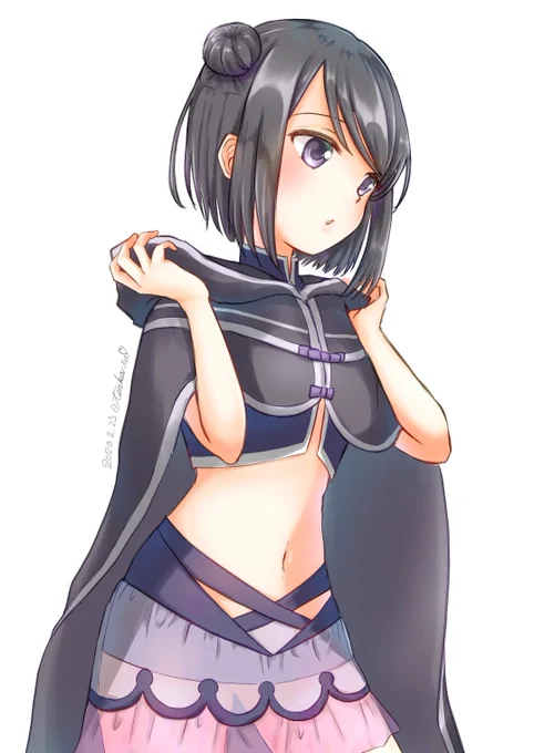 #マギレコ #マギアレコード
今回も黒江ちゃんでなかったなぁ…(過去絵) 
