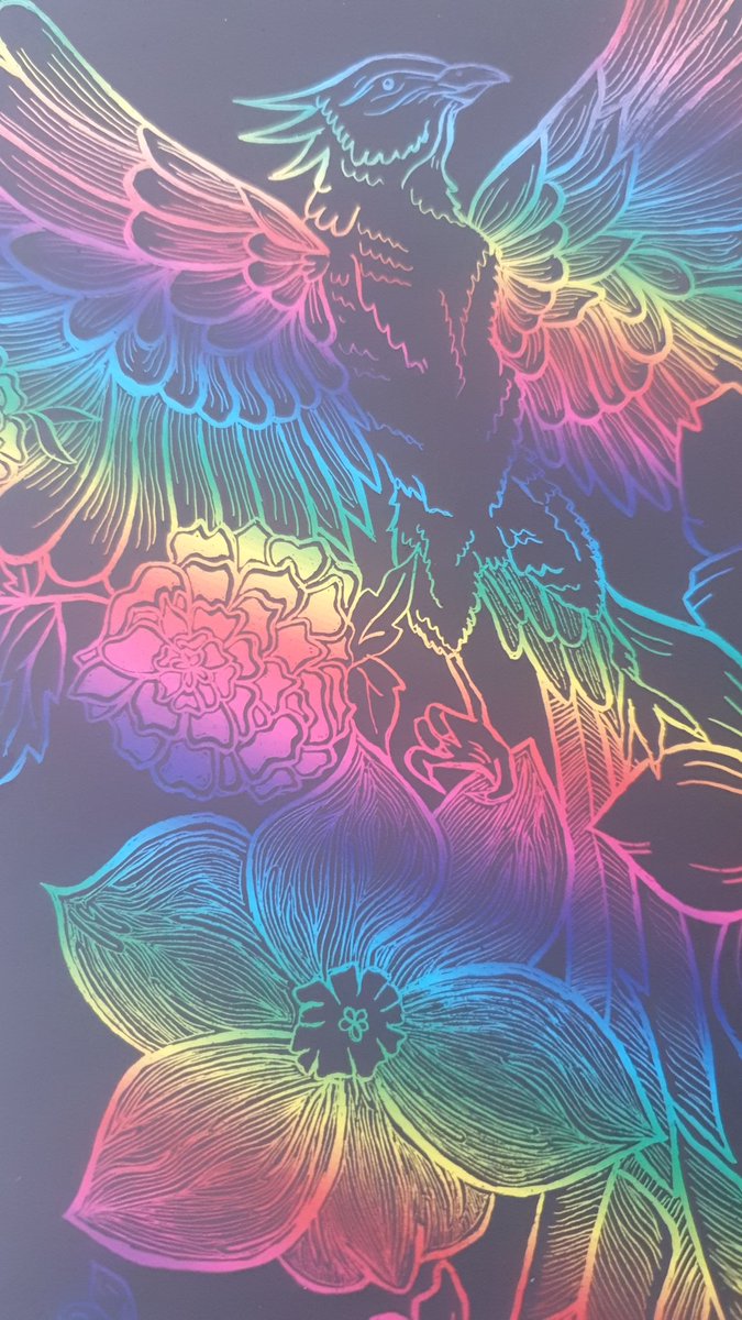 thelifeof_lorna's tweet photo. Progress &amp; processing 🖌🌟
#ArtTherapy #ScratchArt #MentalHealthMatters https://t.co/G5Cr2wljLW