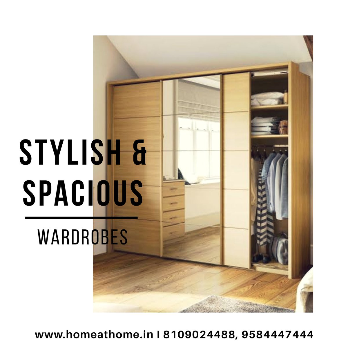 The perfect combination of luxury and comfort, with a touch of class. 
Visit us: Near Science College, Seepat Road, Bilaspur, CG
#furniture #bedroom #bedroomfurniture #wardrobe #homeathomefurniture #homedecor #homeinterior #interiordesign #bilaspur #chhattisgarh #raipur