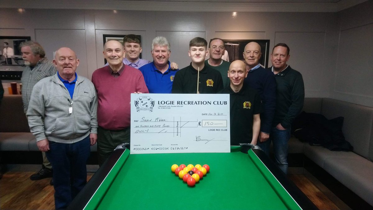 ClubLogie's tweet photo. Once again we at The Logie Club, take great delight in sponsoring one of our young pool player's Sean McGurk.

Sean is representing Scotland in the championships in England soon.

Join us in wishing Sean all the very best of luck 🤞🏼🎱 🏴󠁧󠁢󠁳󠁣󠁴󠁿 https://t.co/RC7zwAfvqP