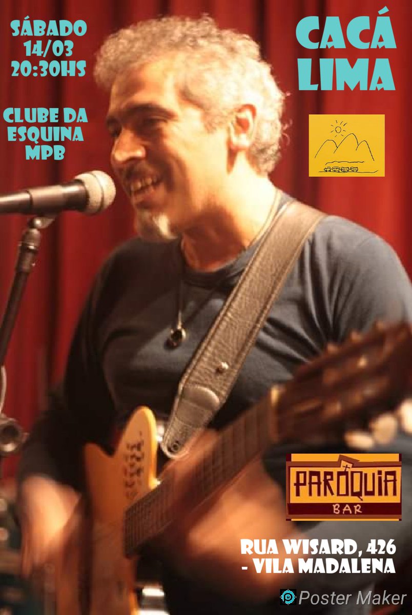 cacalimasons's tweet photo. Hoje, sábado 14/03 a partir das 20:30hs. Bora lá!!! https://t.co/KlXFNbET3P
