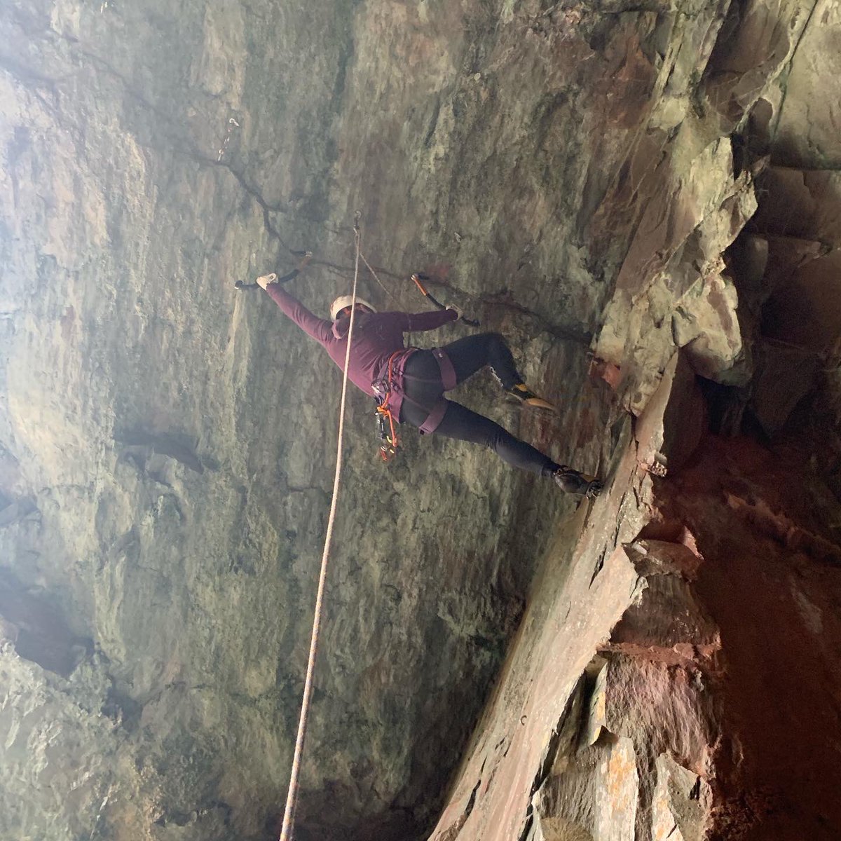 It was fun to try some tough routes today at The Works, including Quick  Release (D11). Really happy to have got the big move on quick release 🙌. Can’t wait to get back and get trying it again with fresh arms. 🧗🏼‍♀️⛏        <a href="/lyonequipment/">Lyon Equipment</a> <a href="/lasportivatwitt/">La Sportiva</a> <a href="/Petzl/">Petzl</a> @MONTANEuk