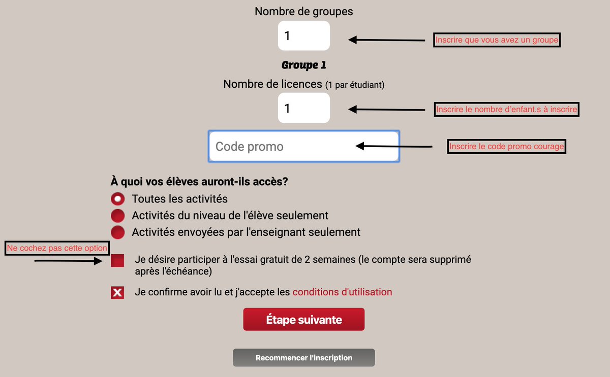 motsclesedu's tweet photo. Afin de soutenir les parents pendant ce congé forcé, nous vous offrons gratuitement l'accès à notre plateforme! Dirigez-vous vers https://t.co/THGiaAity6, cliquez sur «je m'inscris» puis suivez les indications pour créer votre compte et celui de votre enfant. Code promo: courage https://t.co/V0gvZ1oC9W