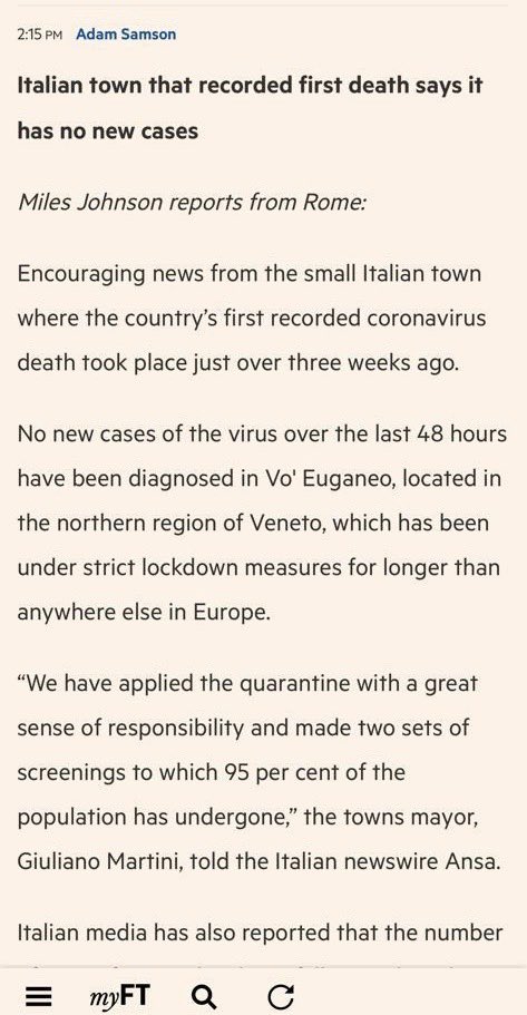 EvaMaydell's tweet photo. Encouraging news on #COVID19 via ⁦@FT⁩ 
#forzaitalia #forzaeurope 🇪🇺 https://t.co/h1RvfJX4wJ