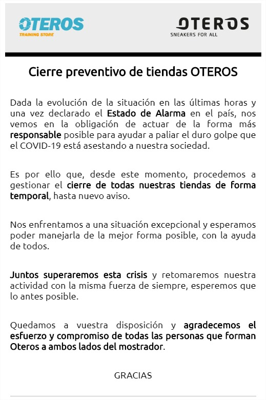Desde esta mañana, en #Oteros nos quedamos en casa, por nosotr@s y por vosotr@s. #QuédateEnCasa