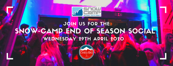 We’re hosting our 2020 End of Season Social at <a href="/chelski_SW6/">Chel-Ski</a> (London) on Wednesday 29th April and you’re invited! Join us for FREE taster sessions, drinks &amp; light bites, live talks and more. Thank you to the Chel-ski team for their support! Register here: snow-camp.org.uk/events/end-of-…
