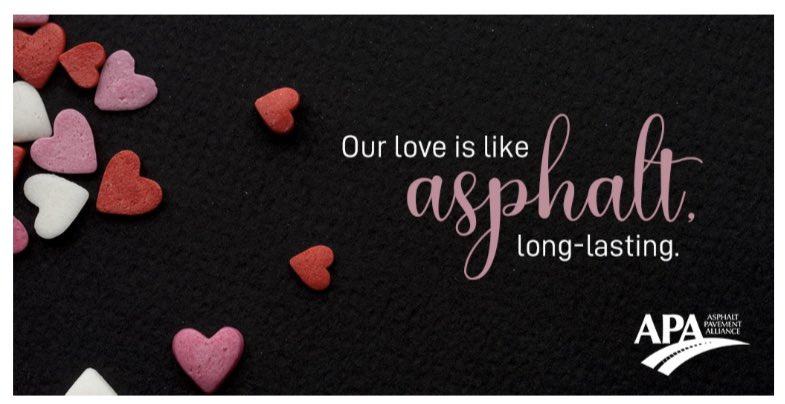 HeartlandAcMat's tweet photo. Yes, we know Valentine’s Day was last month, but our love for asphalt didn’t end then!
#Asphalt #AsphaltPaving #AsphaltPerforms #Smooth #Safe #Durable #Quiet #Sustainability #Drivability #DrivabilityMatters @NAPATweets @AAPA_AR @IllinoisAsphalt @MoAsphalt https://t.co/pWiiOQdwir
