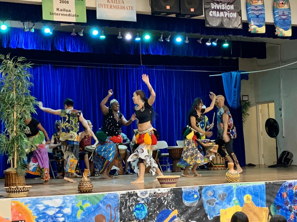 Kailua Intermediate (@kailuaintermed1) on Twitter photo African Sewa Fare dancers close out our Black History Month celebration! #jrsurfriderpride <a href="/HIDOE808/">Hawai‘i Public Schools</a> African Sewa Fare dancers close out our Black History Month celebration! #jrsurfriderpride <a href="/HIDOE808/">Hawai‘i Public Schools</a>
