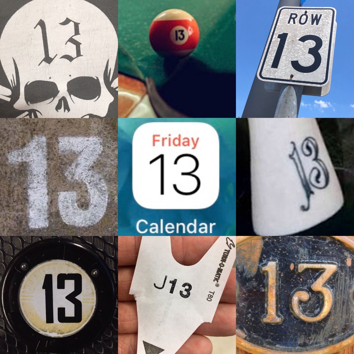 For Friday 13th. I catch a pic of 13 whenever I can. #Friday13th #13 #thirteen