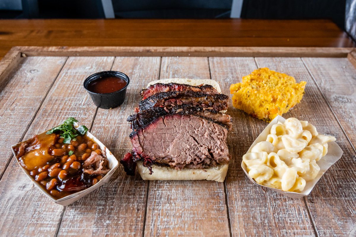 BeefButterBBQ's tweet photo. PHONE ORDERS:  Beef Butter BBQ is open daily 10am-8pm and has always sanitized every table between customers since the day we opened.  We are also pre-wrapping all utensils, sanitizing sauce stations, and offering PHONE ORDERS that we will run out and put on your hood if desired. https://t.co/w7lYwQNNzg