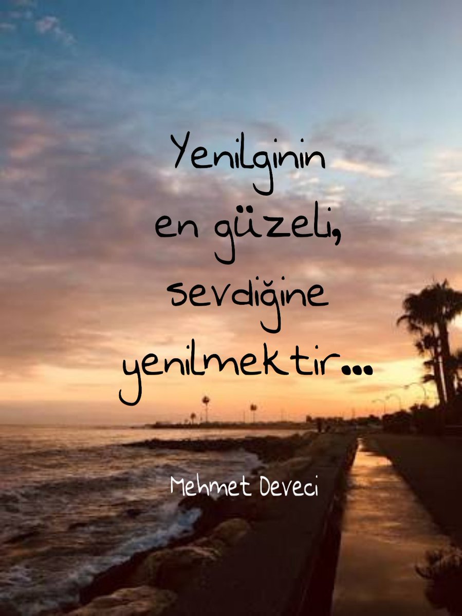 Yenilginin en güzeli,

Sevdiğine yenilmektir...

~Mehmet Deveci~
.
.
.