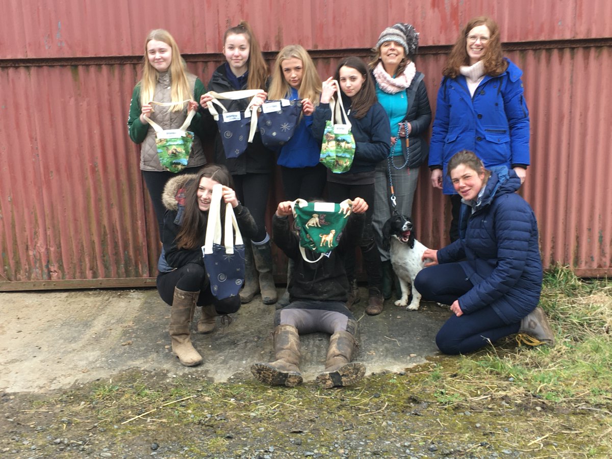 weareReTweed's tweet photo. Today was an unusual one for the team @ReTweed.  We spent the day in a horse training arena @eatsleeprideCIC. It is not very often that you see an ironing board, sewing machines and cutting table in a training barn🐴

#bordersbags #handmade #Socent #scottishborders #eatsleepride https://t.co/5Next4YD2E