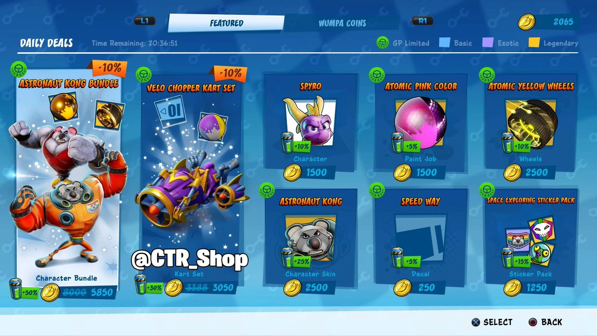 CTR_Shop's tweet photo. The #Gasmoxia Grand Prix is here  and these are todays related items in the pit stop!
Whats your favourite? 👍
Leave a follow for daily updates!
#CTR #CTRNitroFueled 
#CrashTeamRacing
#CrashTeamRacingNitroFueled
#CrashBandicoot https://t.co/5r5dbIBFHQ