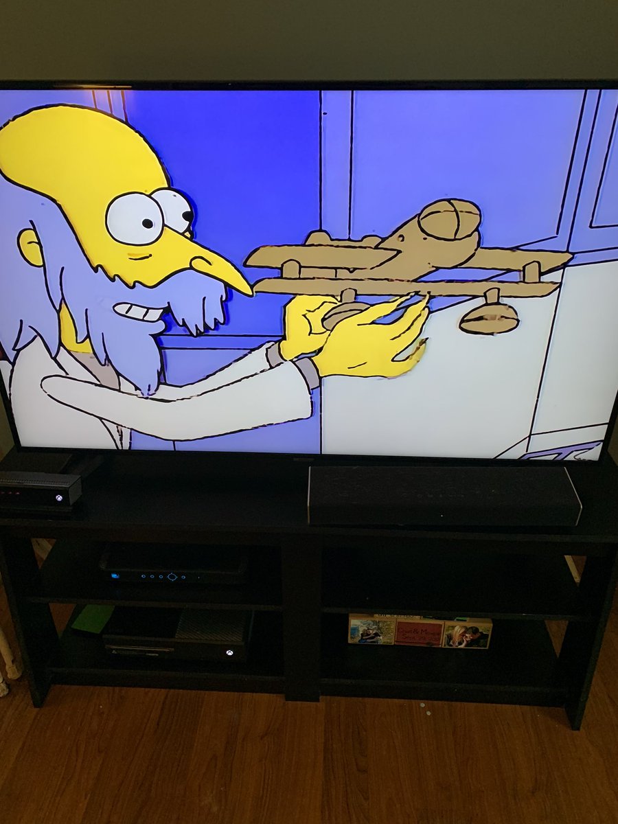 ChadRivera's tweet photo. Viewing some Simpsons on Disney+ and watched this episode. It made me think of @DanhausenAD. #LoveThatDanhausen #SpruceMoose. https://t.co/19DcYXkMAA