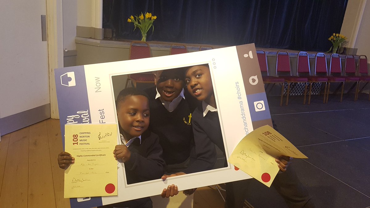 Thank you for putting on a fantastic festival as always <a href="/ChippyMusFest/">CNMF</a>. You give the children an amazing opportunity to perform in front of an audience and the feedback after each performance is invaluable. Our boys enjoyed the experience and are very proud of their certificates.