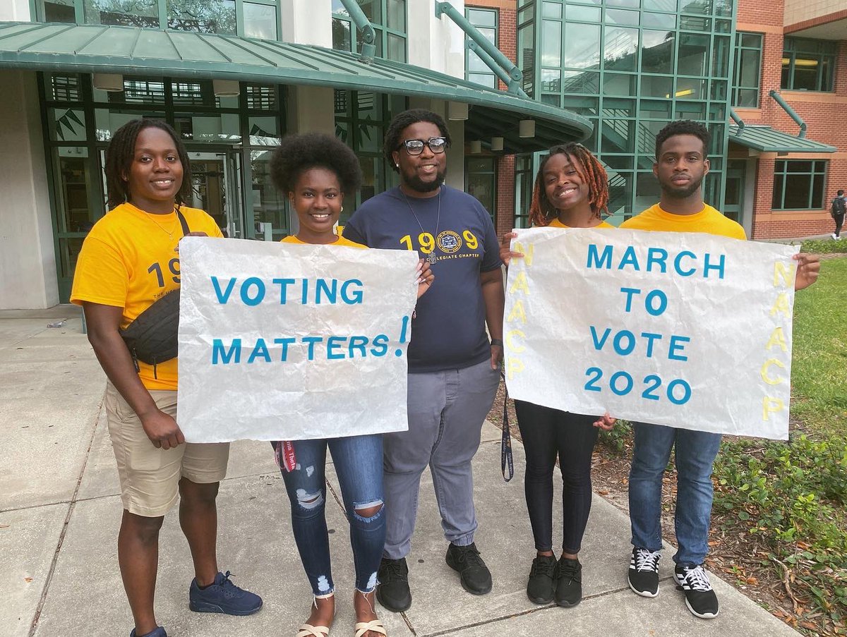Yesterday we got the chance to host our “March to Vote” which promoted students on campus to Vote during the Primaries with The Kappa Iota Chapter of Delta Sigma Theta Sorority, Inc. ✊🏿 Thank you to everyone who came out ✊🏾 stay on look out for upcoming events #VotingMatters 🗳