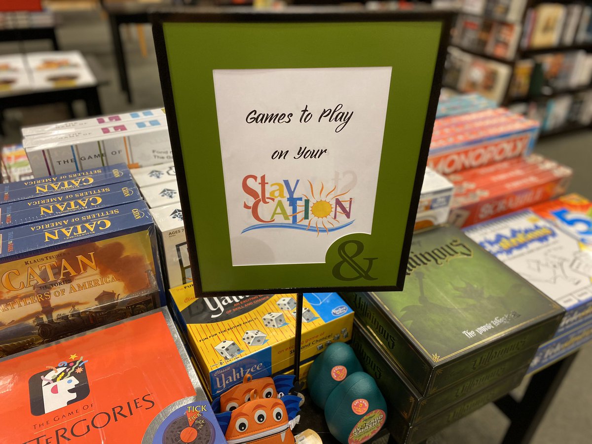 BNNatomas's tweet photo. #Boardgames are the best on #rainydays, especially when you’re out of school for 3 weeks! #statcation #coronavirus #noschool #schoolcanceled #schoolsout #gamenight #familygamenight #games #playgames #playboardgames #visitabookstore #shoplocal #sacramento #natomas #bnbookpassion https://t.co/jb5ey3BoaP
