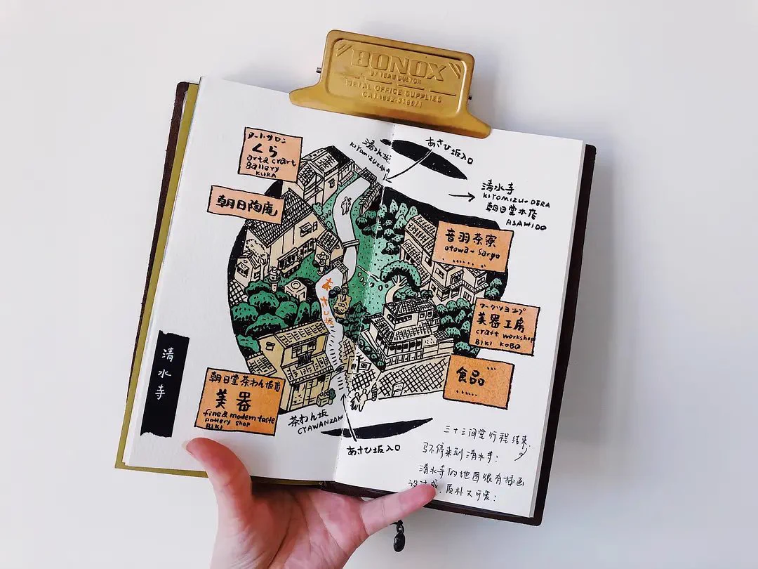 【出版希望】とある中国人が描いたという、京都絵日記がすごい！