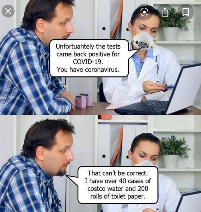 But doctor, how could I possibly have #coronavirus ? 🤷&zwj;♀️😂🚽 💧 https://t.co/mZ5GA2dgar<a href="/tag/coronavirus"class="tags">#coronavirus</a>