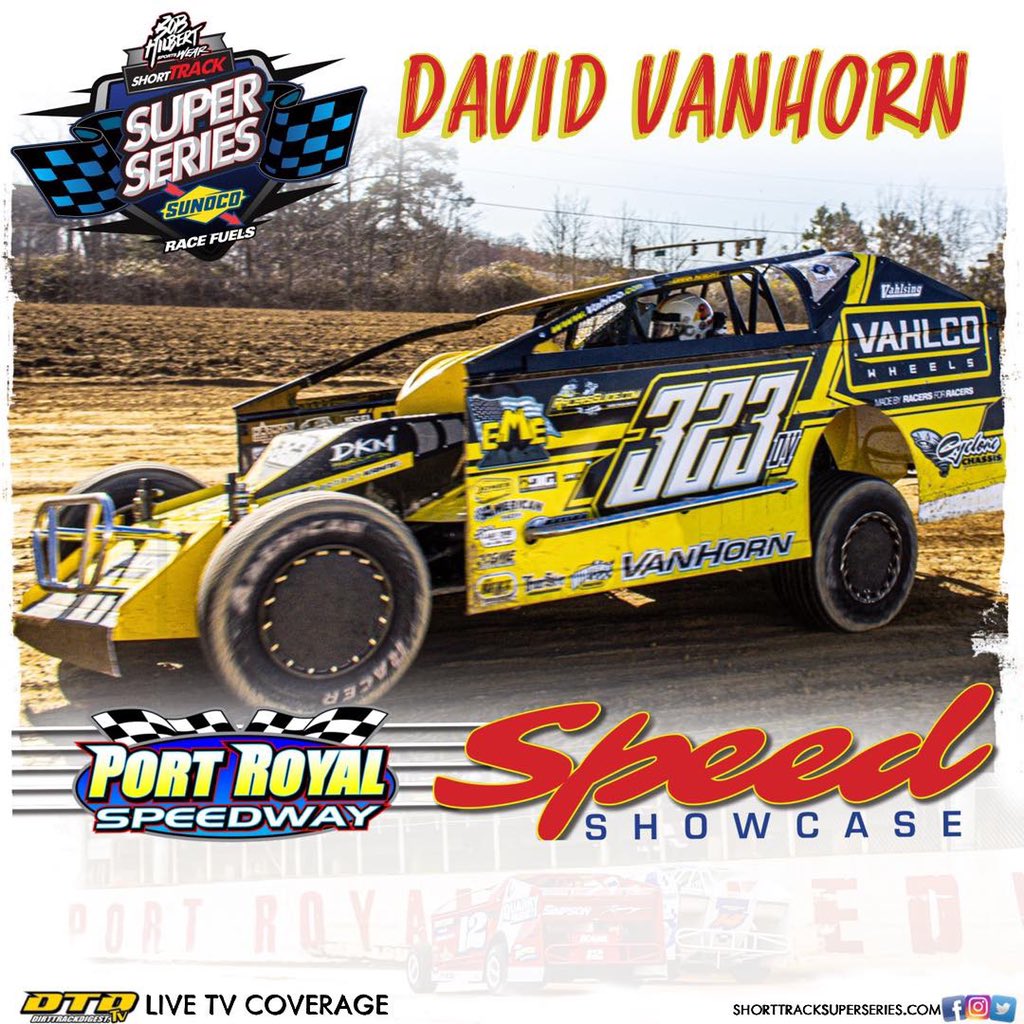 Perennial Top-5 Short Track Super Series finisher David VanHorn and his .@vahlcowheels #323 will be at Port Royal Speedway March 22nd ! 👉🏻 shorttracksuperseries.com