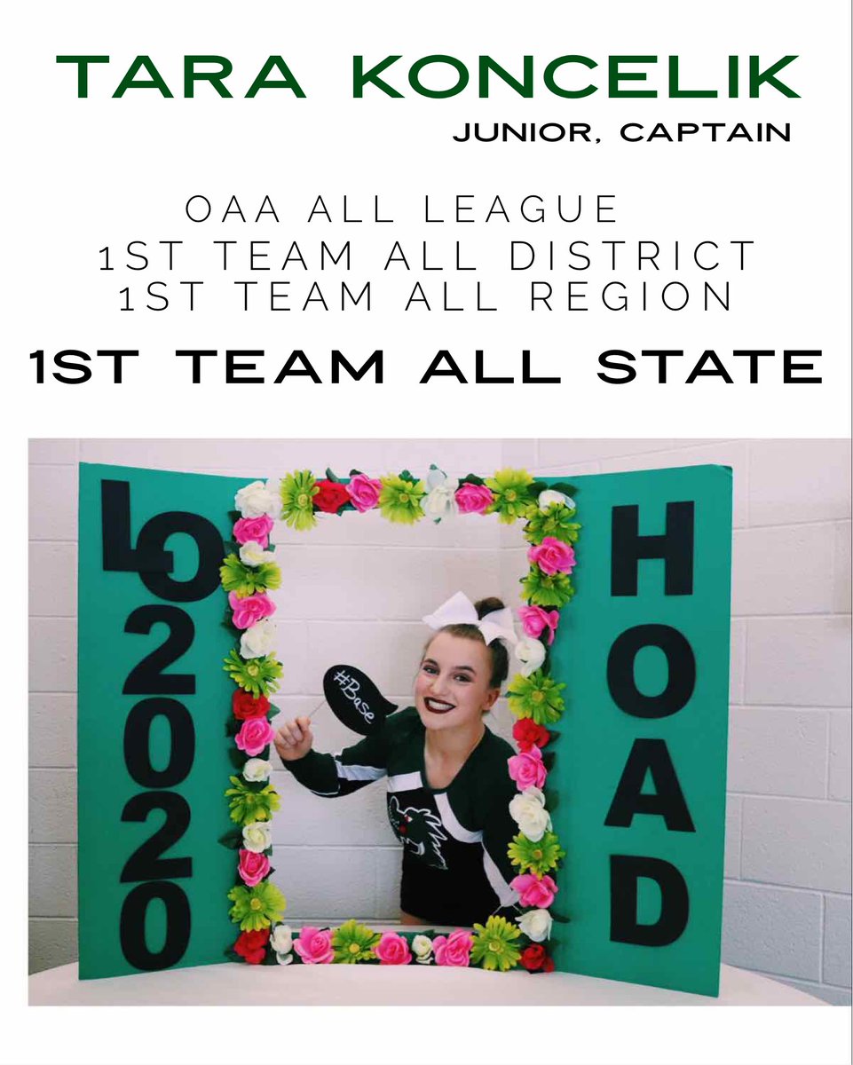 lakeorioncheer's tweet image. Congratulations to all of our athletes receiving post season honors! Proud of our Dragons 💚🤍 Tara Koncelik | Kaitlin Dolland | Kaitlyn Rock | Paige Grille