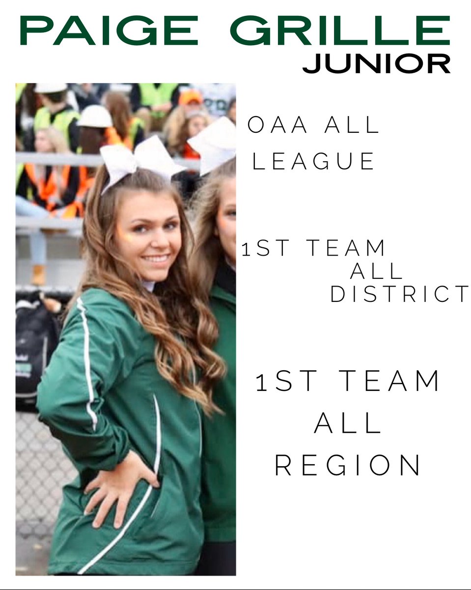 lakeorioncheer's tweet image. Congratulations to all of our athletes receiving post season honors! Proud of our Dragons 💚🤍 Tara Koncelik | Kaitlin Dolland | Kaitlyn Rock | Paige Grille