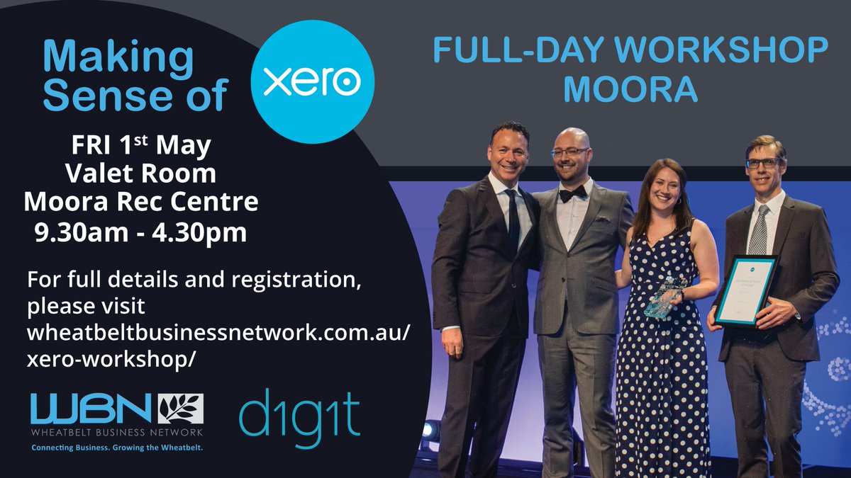 Need help to master your business accounting? 
Learn the tips and tricks used by one of WA's leading Xero partners, Digit. Explore how you can get real-time understanding of your critical numbers and use automation to improve your efficiency.
More info: ow.ly/u3Cm50yw31h