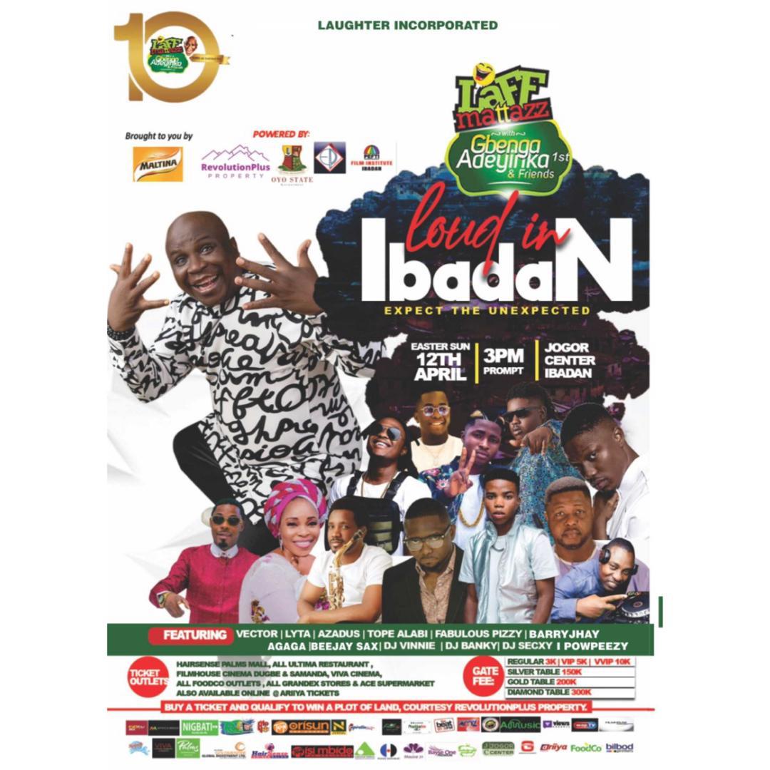 WhatsupIbadan.com on X: #Ibadan, EXPECT THE UNEXPECTED ds Easter Sunday.  Premium Quality performances 4rm Top notch Entertainers. Buy a Ticket &  stand a chance to Win a plot of Land by @Revolutionplus1