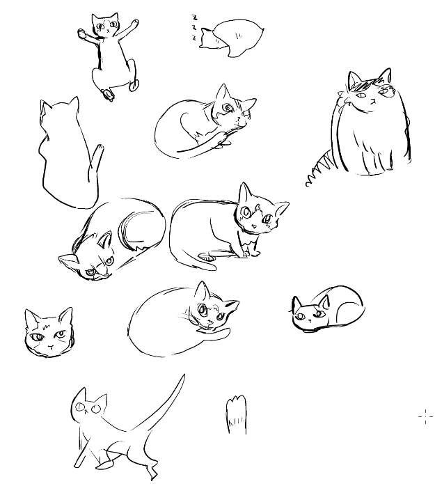 あとおばあちゃんねこのシール作ろうかなって思って 