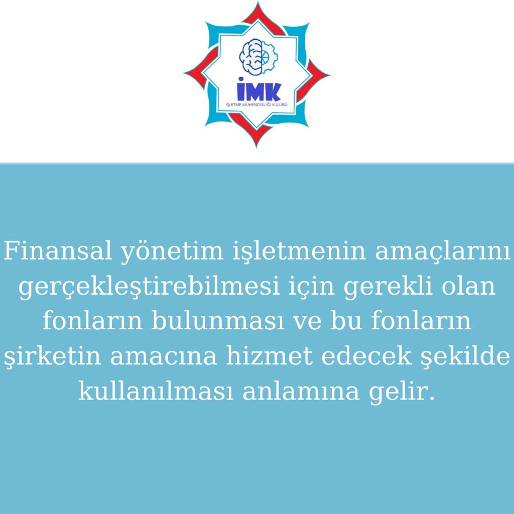alkuimk's tweet photo. Finansal Yönetim hakkında merak ettikleriniz!!!! #finans #finance #finansalyönetim #financialmanagement #yönetimpolitikaları #İMK #işletmemühendisliğikulübü #işletmemühendisliği #managementengineering #ALKÜ https://t.co/yL0F6phKjb