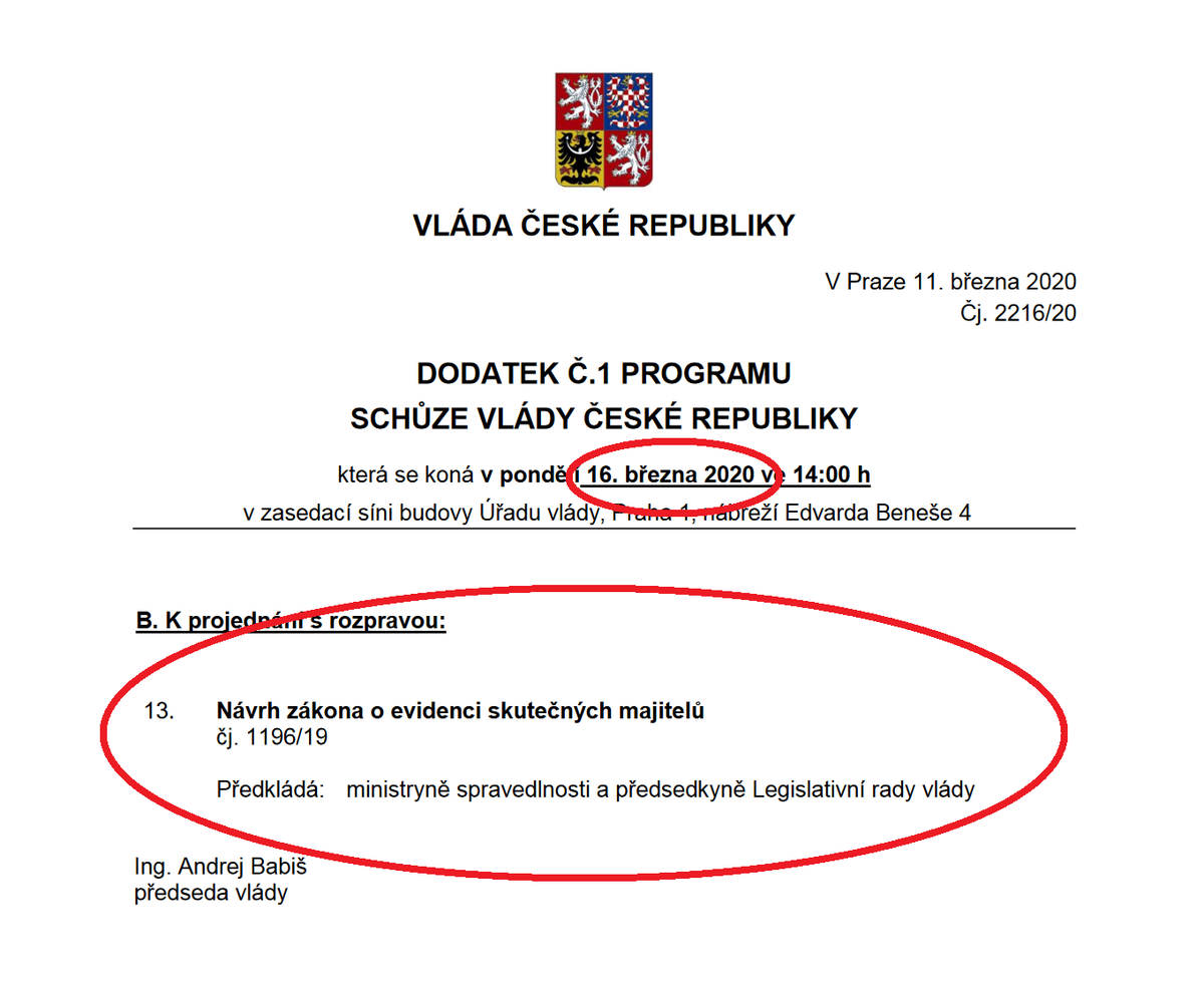 Pane <a href="/AndrejBabis/">Andrej Babiš</a>, myslíte to vážně - chtít pod rouškou koronaviru - narychlo dělat čachry se zákonem o evidenci skutečných majitelů? 

Myslíte, že si toho kvůli nouzovému stavu nevšimneme? Nebojte se, budeme to sledovat!

Více zde: facebook.com/milionchvilek/…