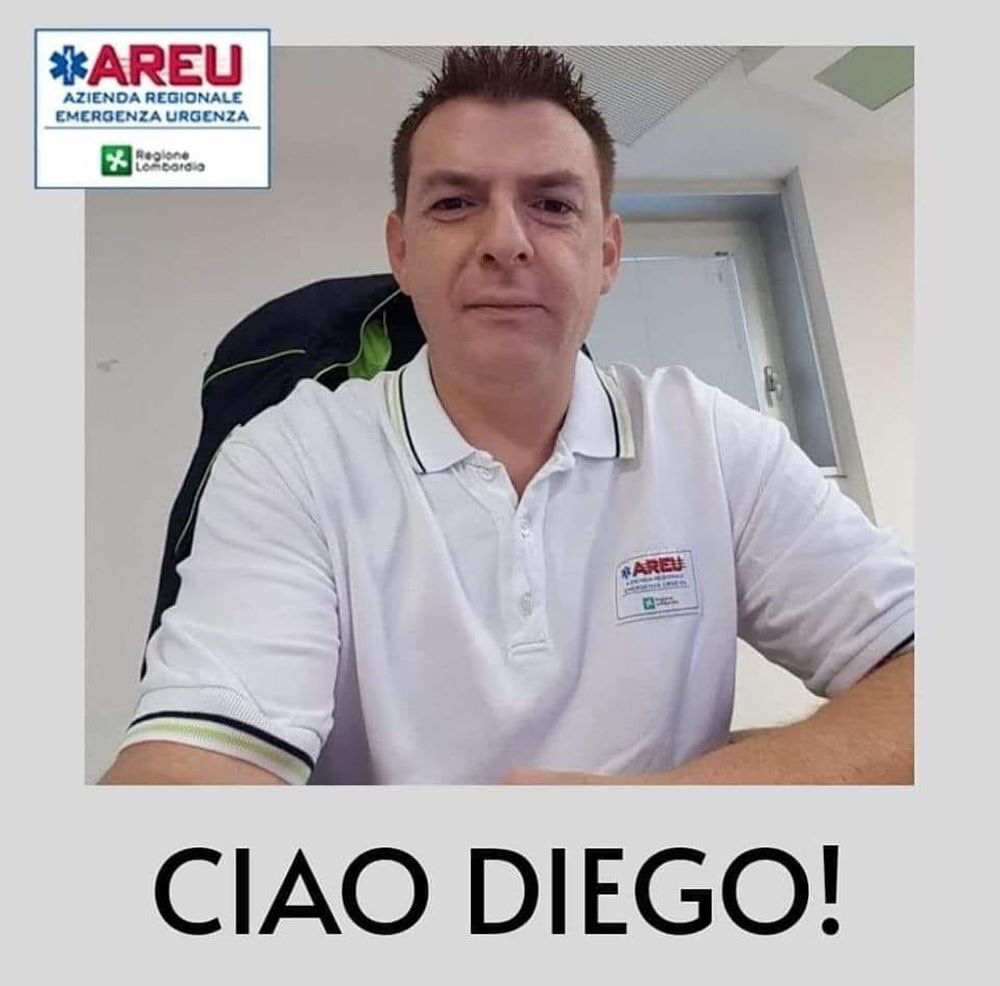 matteosalvinimi's tweet photo. Diego, 46 anni, soccorritore del 118 a Bergamo, stava bene ed era scrupoloso nell'uso dei dispositivi di protezione: non ce l'ha fatta.
Ha dato la vita per salvare quella degli altri.
Una preghiera e un abbraccio ai suoi cari. (1/2) https://t.co/K6bP0g4Q5f