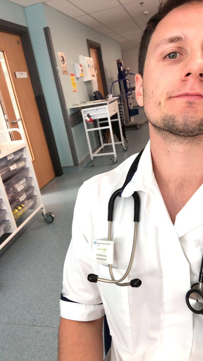 JamieRobPhysio's tweet photo. I’m on call tonight, even with the world self-isolating &amp; quarantined our NHS staff are battling on as always! 

Remember, cough &amp; fever = stay home! 

Spread love, not germs! ♥️🏳️‍🌈 

Stay safe everybody! #OurNHS https://t.co/ewHKB0YTHu