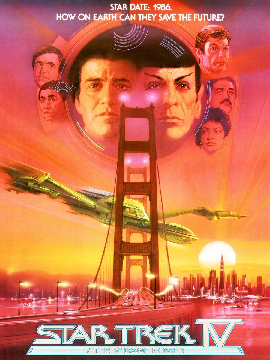 'Kirk: Spock, where the hell's the power you promised?Spock: One damn minute, Admiral'First  #FilmForTonight is  #StarTrekTheVoyageHome which always cheers me up when I'm feeling down, probably the perfect movie then for tonight   #NuclearWessels  #DoubleDumbassOnYou  #StarTrek