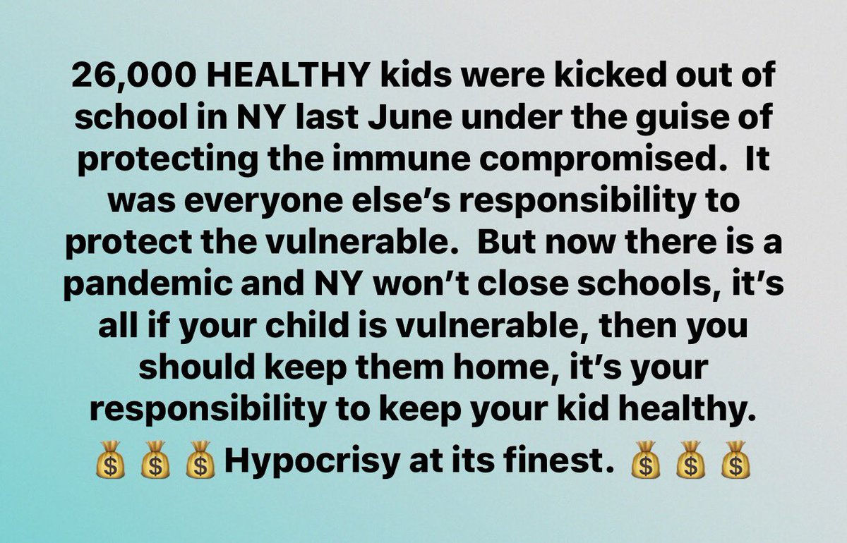 allib2020's tweet photo. Unbelievable! @AnnaMKaplan @NYGovCuomo @JeffreyDinowitz @CarlHeastie @DickGottfried @NYSenatorRivera @bradhoylman Time to take responsibility for your negligence. #parentsspeakup #DoctorsSpeakUp #teamparentsny #monsters #icanvscdc #coronavirus https://t.co/BJ6C2RI8Z7