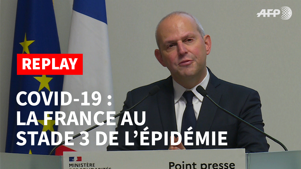 "Nous sommes donc désormais en stade 3" de l'épidémie du coronavirus : le replay intégral <a href="/afpfr/">Agence France-Presse</a> des annonces du directeur de la santé est ici ➡ youtu.be/pq-3m49k-zc #AFP