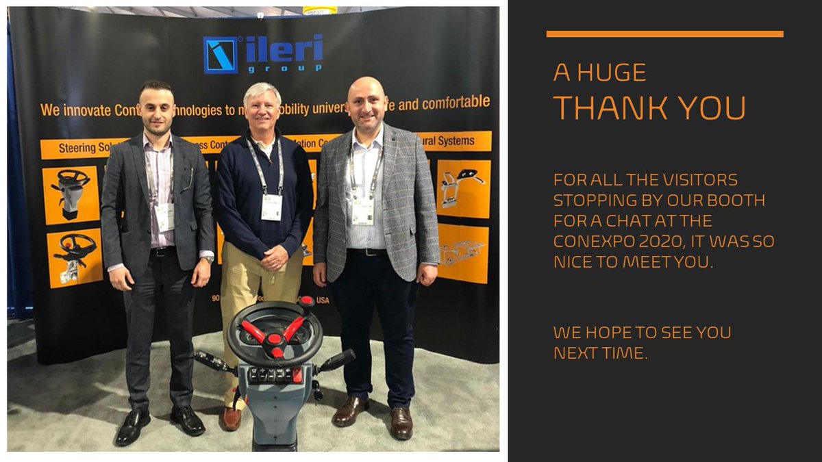 ilerigroup's tweet photo. A huge thank you for all the visitors stopping by our booth for a chat at the Conexpo 2020, it was so nice to meet you. And, we hope to see you next time.
#accesscontrolsystem #accesscontrol #closuresystem #automotive #mobility #digitalisation #iot #conexpo #conexpoconagg https://t.co/5oHPnHL8hL
