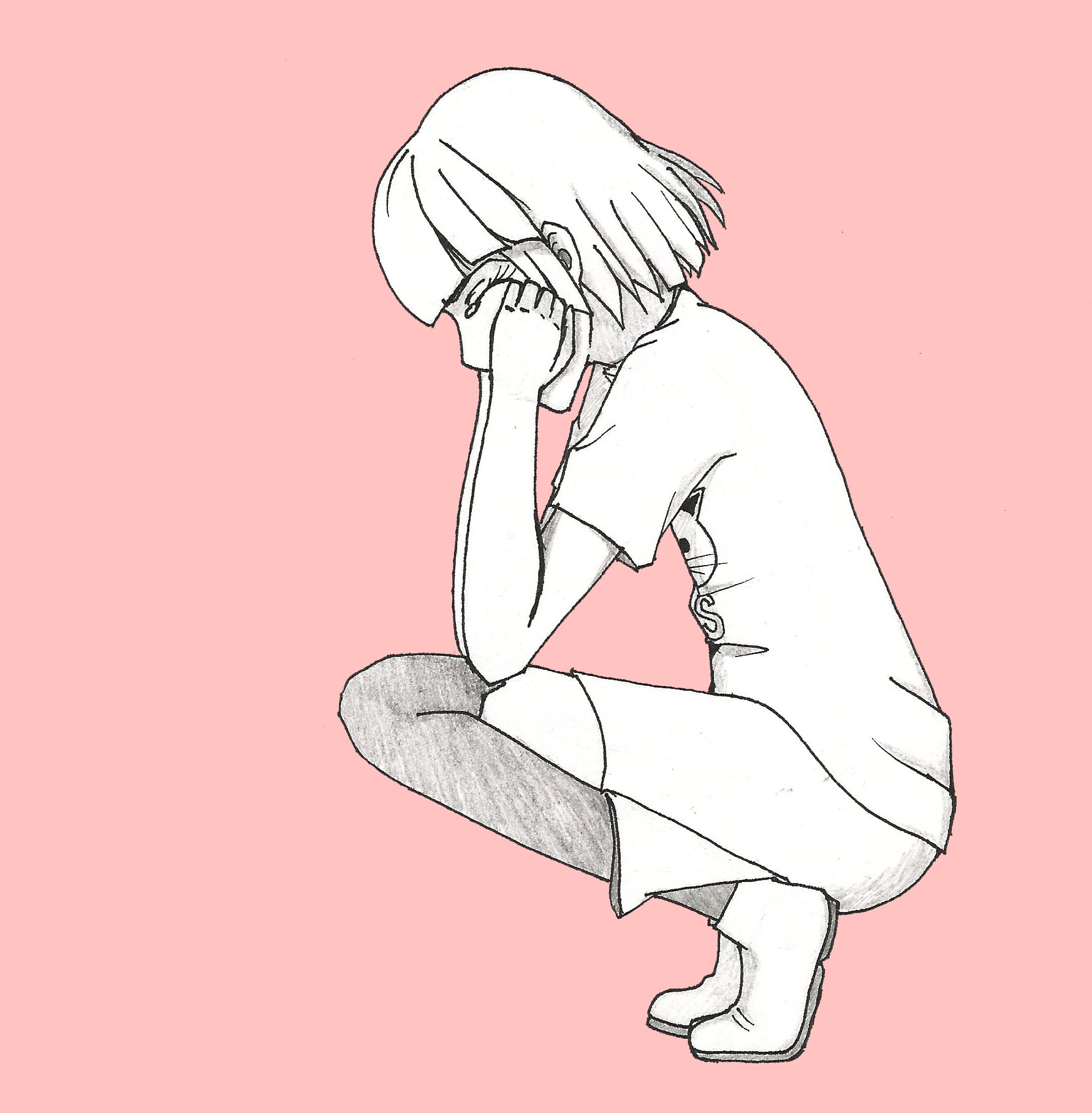 Sad drawing  rAnimeSketch