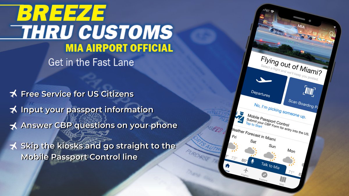  #DYK that our app can help expedite the customs experience for US citizens and it's completely free? You submit your customs declaration information directly on your phone and go directly to a dedicated lane. :  https://apple.co/2RB8kWN :  http://bit.ly/2Slxys2 