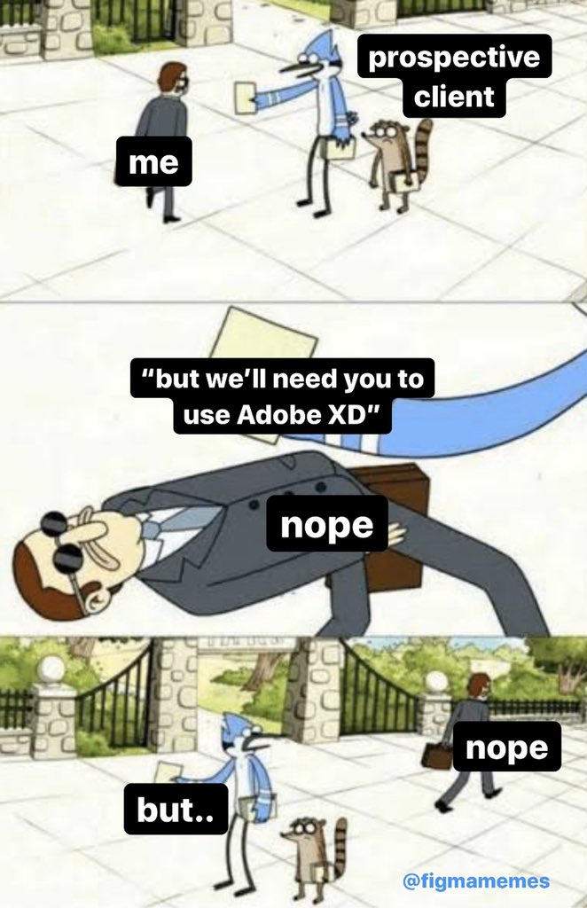 FigmaMemes's tweet image. once you go #FigmaGang, there’s no turning back