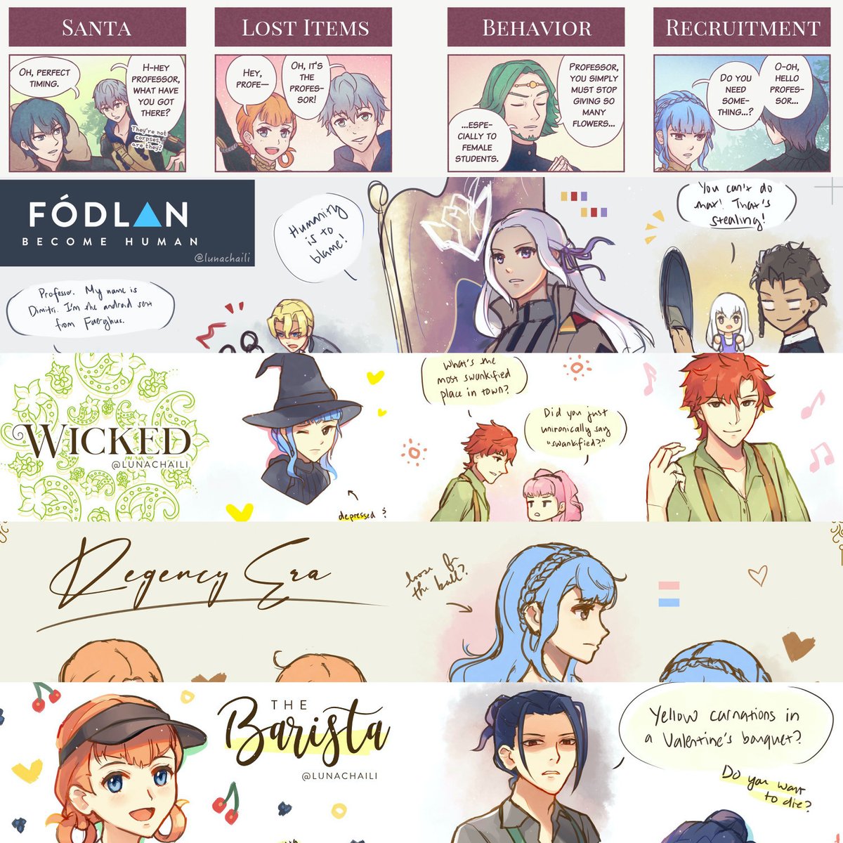 [RT ?] My FE3H digital sketchbook is now up! Features 40+ sketches and 5 comic strips? Any support would be greatly appreciated, many artists are struggling rn from shipping restrictions :( 

✨Get: https://t.co/1vTB3RjKPw 