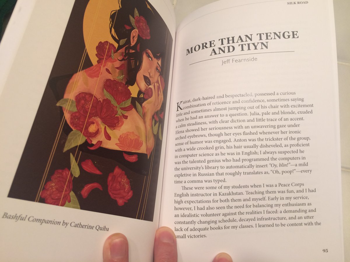 JeffFearnside's tweet photo. It finally arrived! So pleased with this beautiful issue. Many thanks to the editors of @SilkRoadReview for giving my essay about living in Kazakhstan such a good home. #PersonalEssay #SilkRoad #Kazakhstan https://t.co/yN8lWnoWjm