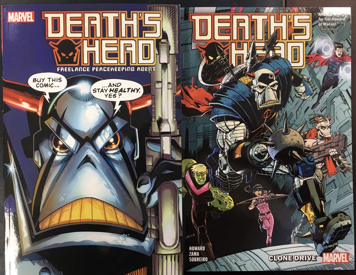 Dublincitycomic's tweet photo. The Galaxy’s best Freelance Peace Keeping Agent, yes? Just don’t call him Bounty Hunter. Catch up with 1 of the best things to come from the old Marvel UK Transformers Comics, the mechanoid known as DEATH’S HEAD. #deathshead #marveluk #simonfurman #geoffsenior #bryanhitch https://t.co/6IutnQeBUF