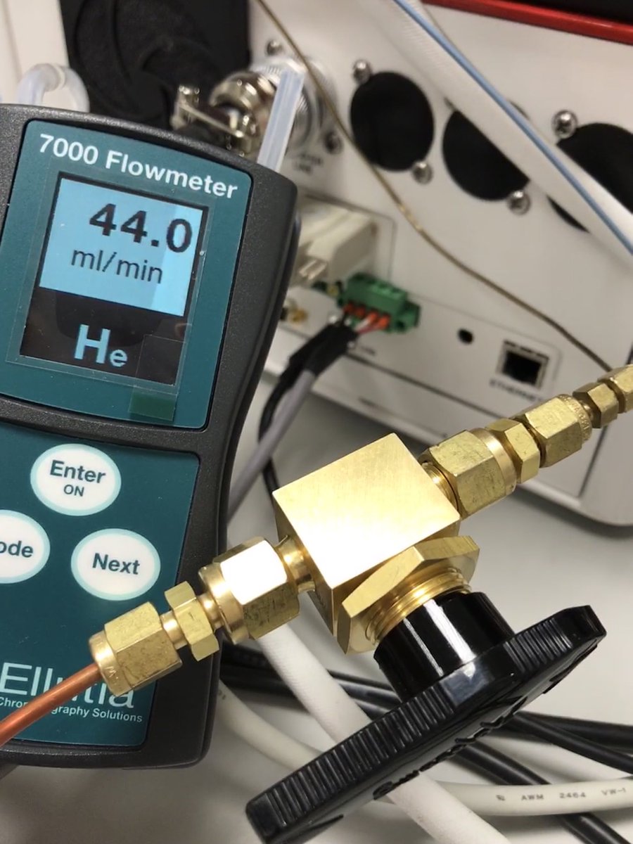 GPScienceUnit's tweet photo. New helium isolator tap for pyrolysis GC-MS use for #environmentalforensics and #microplastics research...and no leaks! https://t.co/5EFuas5K56