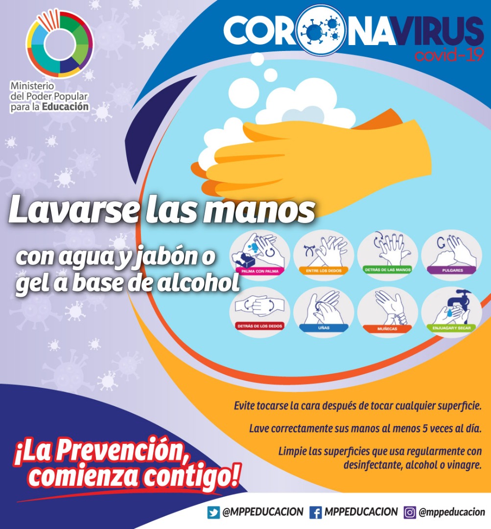#Entérate || Es necesario que conozcamos que es el #COVIDー19 y algunas medidas de prevención 💉💊 ¡La clave en la lucha contra el coronavirus es la prevención! @psuvaristobulo <a href="/NicolasMaduro/">Nicolás Maduro</a> <a href="/FreddyBernal/">Freddy Bernal</a> <a href="/oasancristobal/">IVSS San Cristóbal</a>
<a href="/IpasmeSC/">IPASME San Cristóbal</a> <a href="/HCentralSC/">HospitalCentralSC</a> <a href="/MPPEDUCACION/">MPPEDUCACION</a>
#MeVacunoPorLaPatria